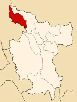 Location of Rioja in the San Martín Region