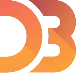 A stylized wordmark logo that reads "D3" in bold, simplified letters