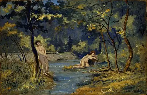 Standing and Reclining Nymphs (1908), Smithsonian American Art Museum
