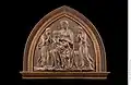 Luca della Robbia, Mary and Child with Two Adoring Angels, 1430–1440, polychromed, 109,5×130,5 cm, Berlin, Bode Museum