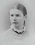 Lucy Gwynn as a young woman, c.1875