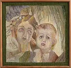 Summer (fragment), 1980, 190×120, handwoven, cotton, wool, wool blend