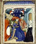 Louis of Orléans meeting Christine de Pisan