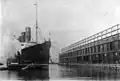 RMS&nbsp;Lusitania at Pier 54
