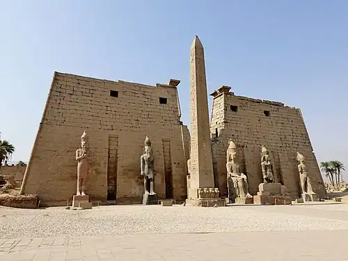 Entrance of the Luxor Temple complex, unknown architect, 1279-1212 BC[40]