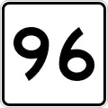 Route 96 marker