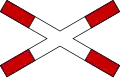 Single track level crossing