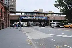the elevated 125th Street station of the Metro-North Railroad