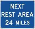 D5-6 Next rest area (distance) miles