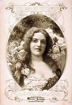 Mabel Paige (in 1899 portrait) plays Grandma Fleagle, who has hidden $70,000 stolen by Bonnie. Before she dies, she teaches a song that holds the clue to Pete.