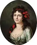 Mademoiselle Lange by Thérèse Vincent de Montpetit (1794)