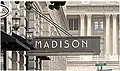 Awning of Madison Hotel, with The University of Memphis, School of Law in the background