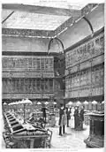 Drawing by Alcazar, library at the Ateneo
