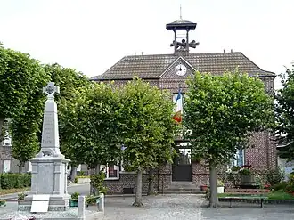 The town hall in Wambaix