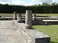 View of the west wing, from the peristyle.