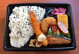 With tempura