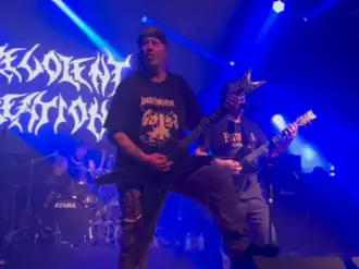 Malevolent Creation performing in 2023