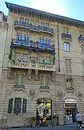 Casa Guazzoni, balconies overlooking via Melzo