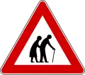 Elderly people crossing (also used )