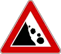 Falling rocks (also used )