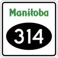 Provincial Road 314 marker