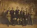 Wedding party of Manuel Luis Quezon and Aurora Aragon after the marriage was solemnized in Hongkong on December 14, 1918.