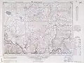 Map including Tingri (labelled as TINGRI DZONG) (1954)