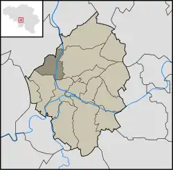 Location in the municipality of Charleroi