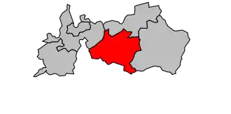 Location of the canton in the arrondissement of Sarreguemines