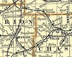 1893 Railroad Map.