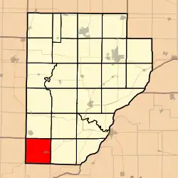 Location in Fulton County