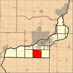 Location in Rock Island County