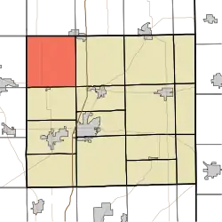 Location of Fairfield Township in DeKalb County