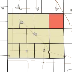Location of Gilboa Township in Benton County