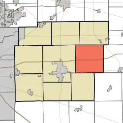Location in Hancock County