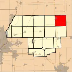 Location in Woodford County