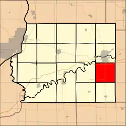 Location in Whiteside County