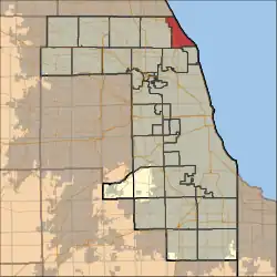 Location in Cook County