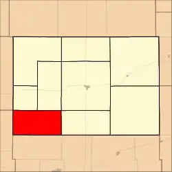 Location within Hodgeman County