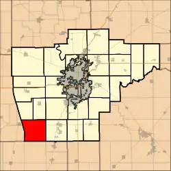 Location in Sangamon County
