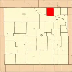 Location in Custer County