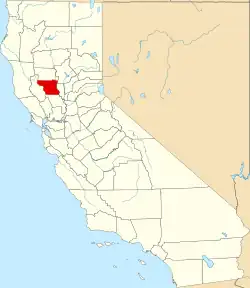 Location in the state of California