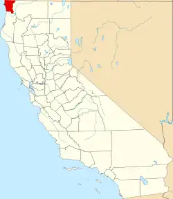 Location in the state of California