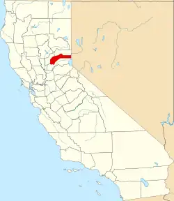 Location in the state of California