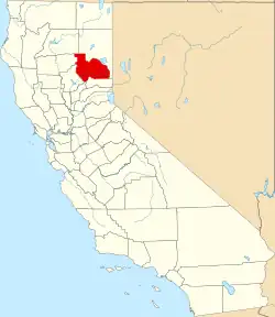 Location in the state of California
