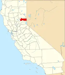 Location in the state of California