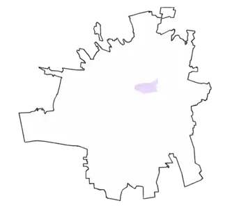 Location of Downtown Culiacán.