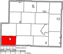 Location of Freeport Township in Harrison County