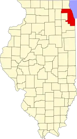 Location within Illinois
