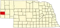 Map of Nebraska highlighting Banner County